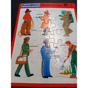 Puzzle Patch Picture Jigsaw Puzzles--- 1991 25 Piece Age 3-7